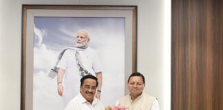 सीएम धामी ने केंद्रीय जल शक्ति मंत्री सी. आर. पाटिल से भेंट की, नमामि गंगे से संबंधित परियोजनाओं पर की विस्तृत चर्चा