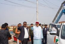 सतपाल महाराज ने बनबसा में ₹500 करोड़ की आधुनिक लैंड पोर्ट परियोजना का निरीक्षण किया, अप्रैल 2027 तक पूर्ण करने के निर्देश