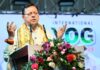 मुख्यमंत्री ने अन्तराष्ट्रीय योग महोत्सव का किया शुभारम्भ