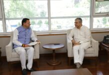 मुख्यमंत्री ने केंद्रीय मंत्री से भेंट कर रेल एवं ‘डिजिटल कुम्भ 2027’ पर की चर्चा