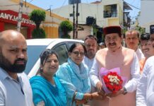 टिहरी में मंत्री भरत सिंह चौधरी का भाजपा कार्यकर्ताओं ने किया भव्य स्वागत