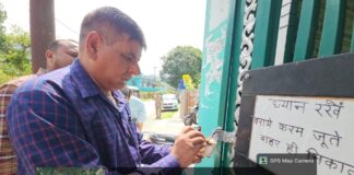 अनाधिकृत निर्माण पर प्रशासन की कार्रवाई, डोईवाला में विवादित धार्मिक परिसर सील