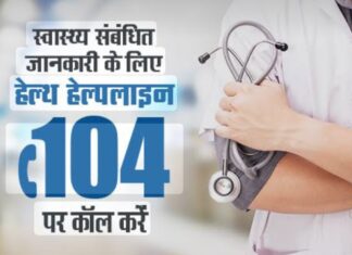 104 स्वास्थ्य हेल्पलाइन की सेवाएं रविवार तक आंशिक रूप से प्रभावित