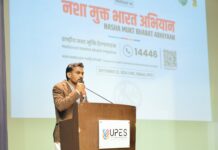 नशा मुक्त भारत अभियान के तहत यूपीईएस में छात्र-छात्राओं को नशे के दुष्प्रभावों के प्रति किया जागरूक