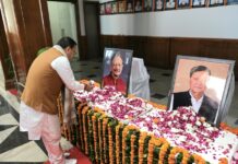 मुख्यमंत्री ने विधानसभा में पूर्व मुख्यमंत्री स्वर्गीय मेजर जनरल भुवन चन्द्र खण्डूड़ी को दी भावभीनी श्रद्धांजलि